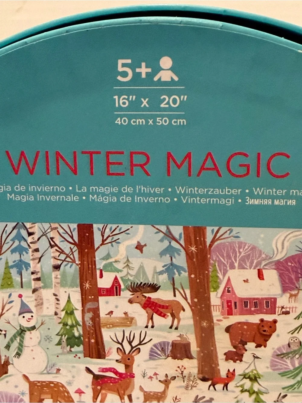 Crocodile Creek Winter Magic Floor Puzzle 60 pc